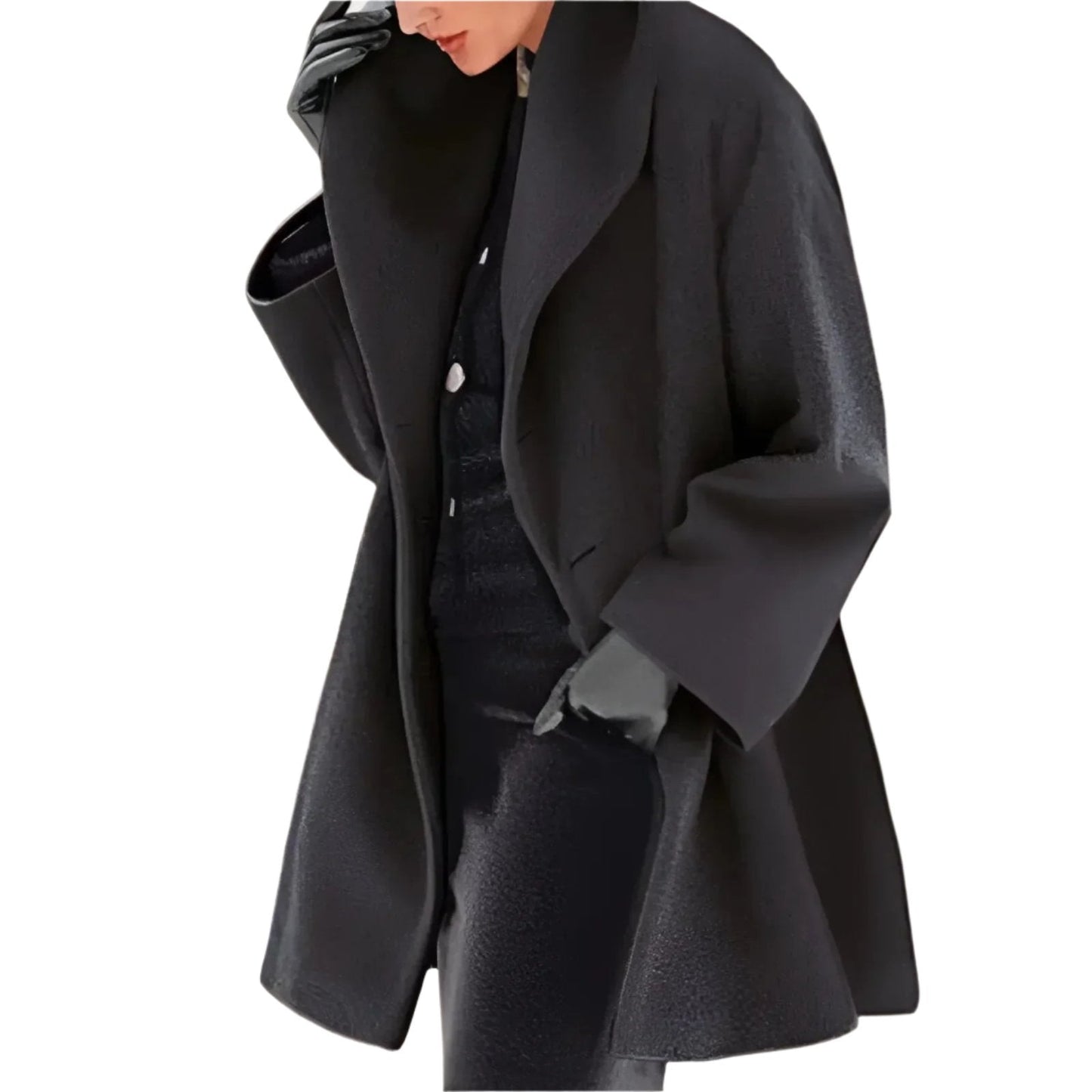 Modieuze Dames Winterjas met Capuchon – Warme Oversized Mantel