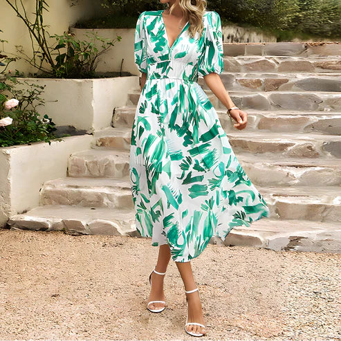 Zonnestraal Bloemenjurk voor Zomerse Elegantie