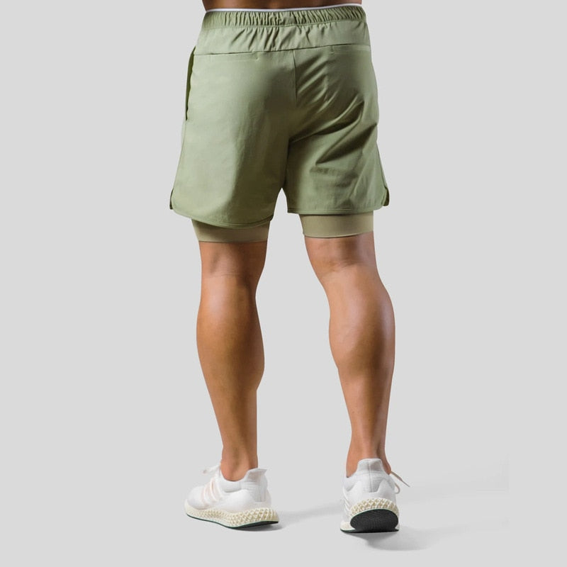 Sportbroek 2-in-1 Trainingsbroek voor Mannen Workout