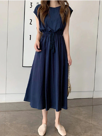 Tijdloze Elegantie Vintage Maxi Jurk