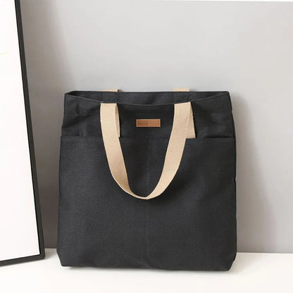 Variant image for Dante | Borsa Tote Nera in Tela Resistente e Capiente-3