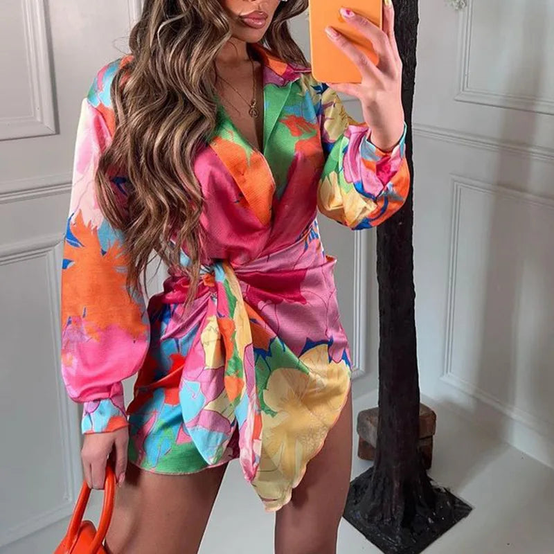 Vrouwelijke Bloemenjurk Mode Jurk voor Dames - Mode Vibes