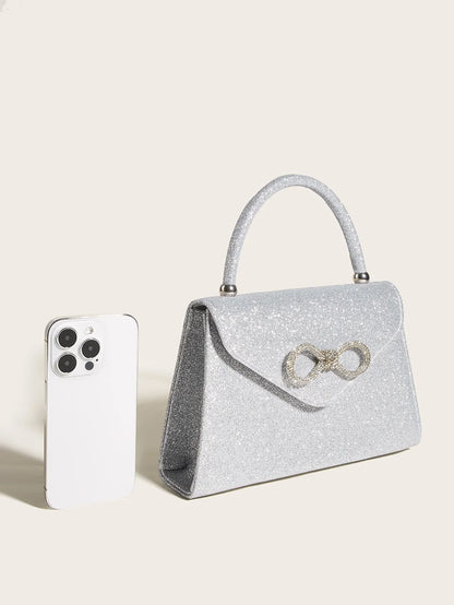 Sophie Gloed Satijn Avondclutch