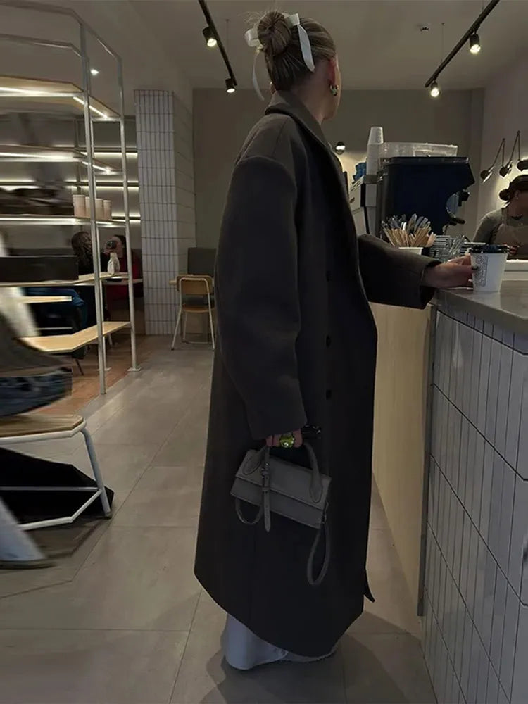 Damesjas Lange Comfortabele Zacht Warm