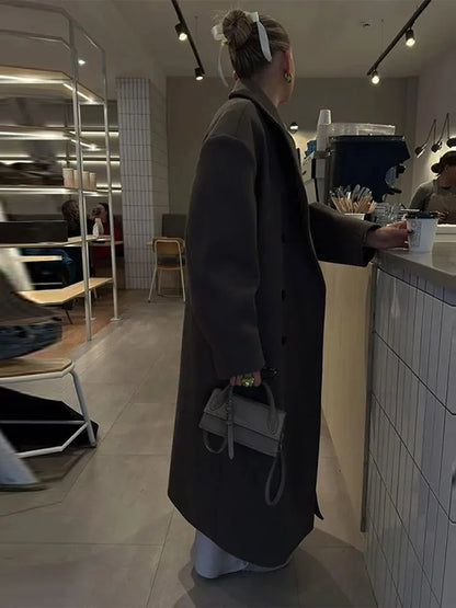Damesjas Lange Comfortabele Zacht Warm
