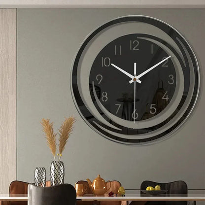 Zwarte Wandklok van Acryl Modern Scandinavisch Design