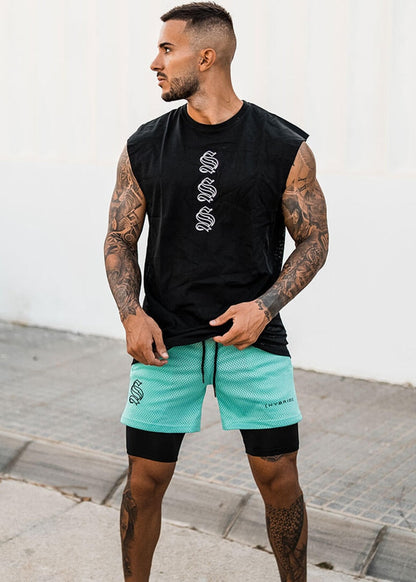 Herensport Shorts 2-in-1 voor Fitness en Running