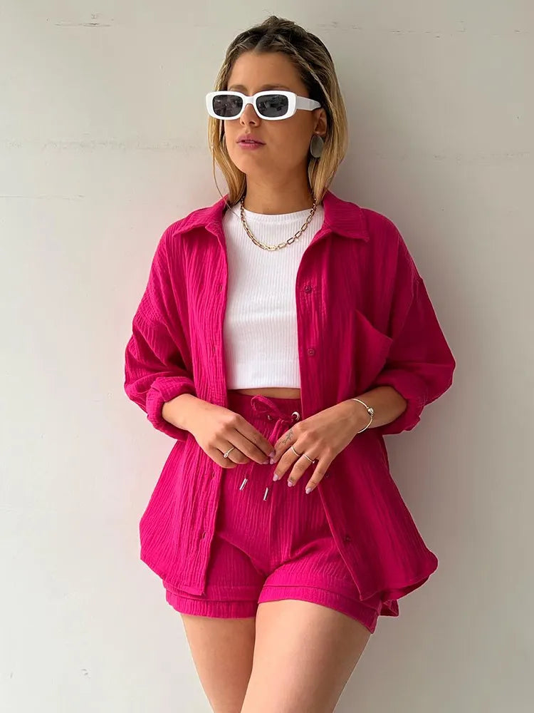 Dames Modeset 2-Delig Comfortabel Jurk en Broek
