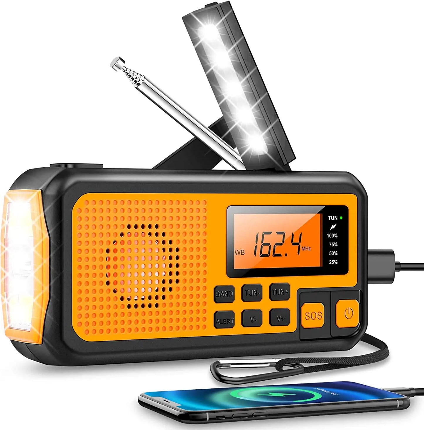 Noodradio met Oplaadoptie en FM/AM ontvangst