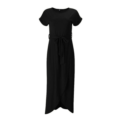 Maxi Jurk met Splithalte Zomerjurk Vrouwen