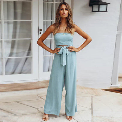 Jumpsuit Zonder Schouderbandjes Luchtig en Flatterend - Mode Vibes