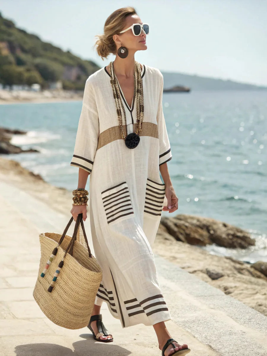 Dames Maxi-jurk Zomerse Stijl Lichtgewicht - Mode Vibes
