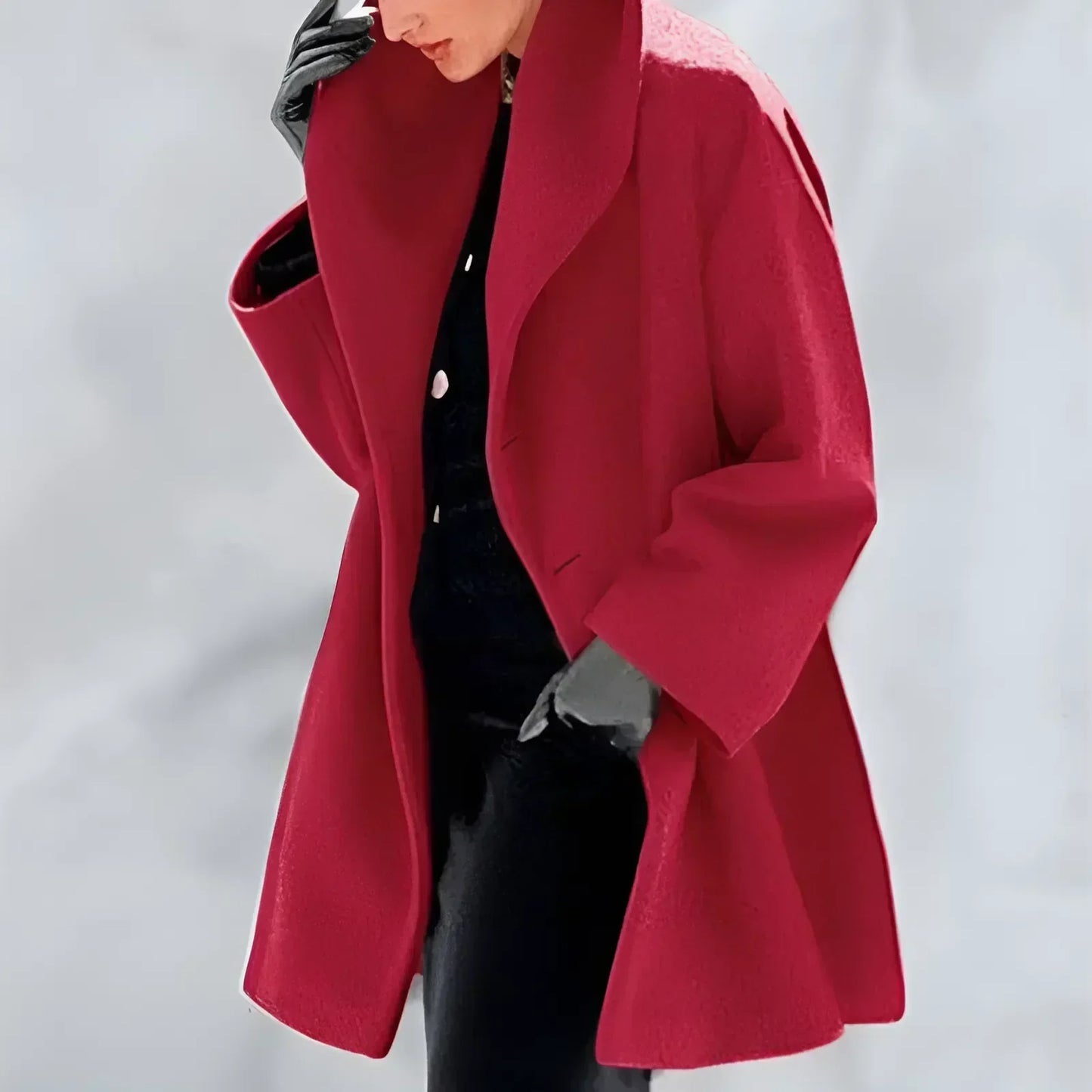 Dames Trenchcoat Warme Winterjas Klassiek Model