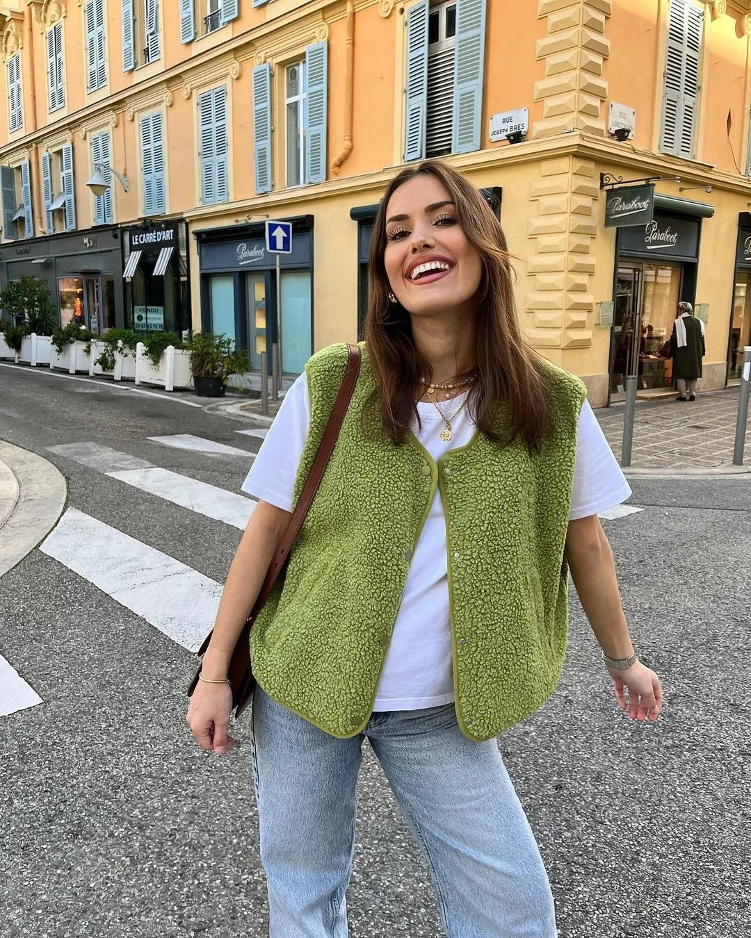 Dames Fleece Vest Mouwloos Warm voor Buiten