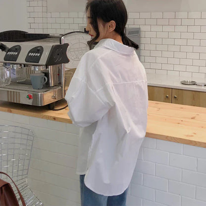 Marisa | Oversized Blouse met Kraag