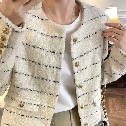 Kort Tweed Jasje Elegant voor Vrouw