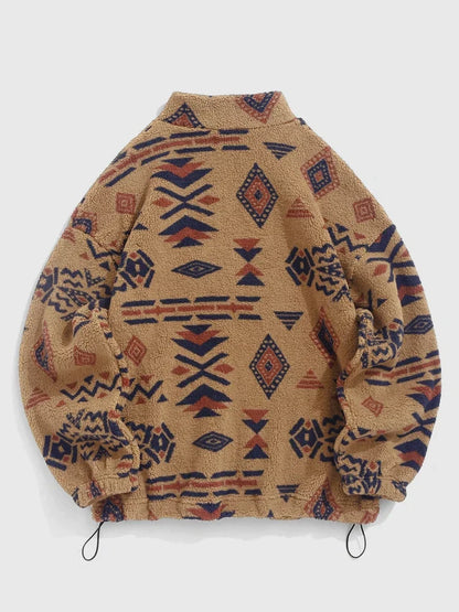 Vrouwelijke Trui met Etnische Print Kleurrijk Design