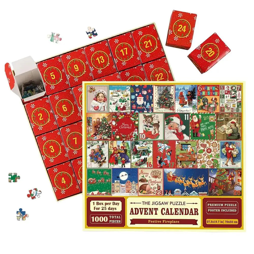 Kerstpuzzel Adventskalender 24 Dagen - Mode Vibes