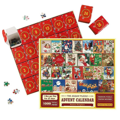 Kerstpuzzel Adventskalender 24 Dagen - Mode Vibes