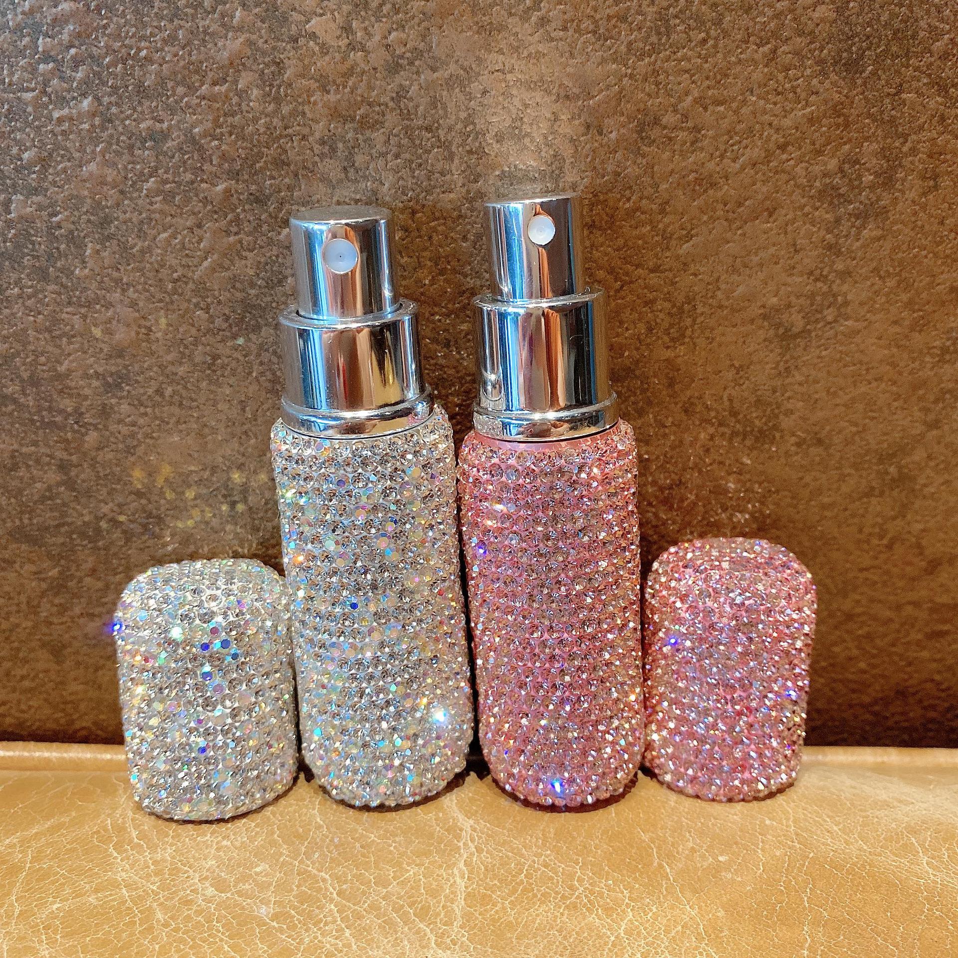 Navulbare Parfumfles Met Diamanten Look Luxe Design - Mode Vibes