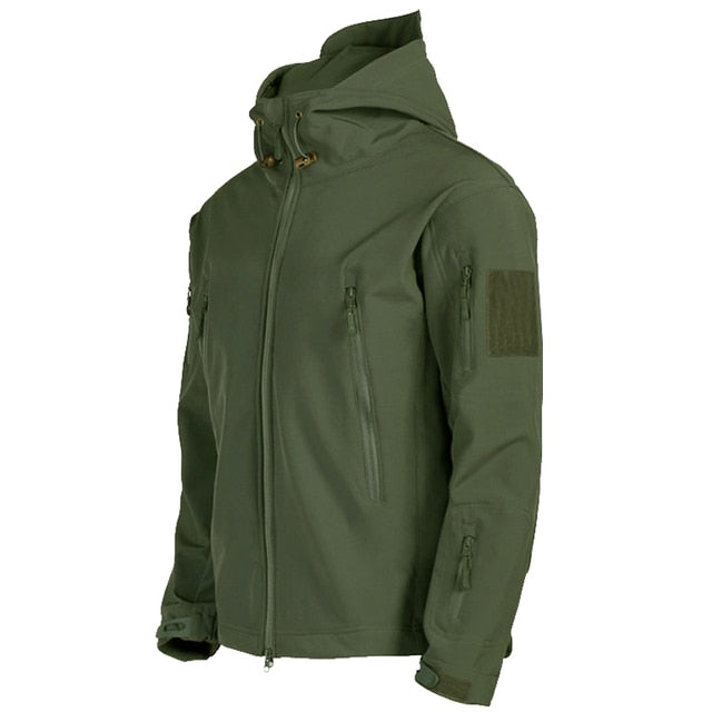 Heren Softshell Jas Waterdicht Winddicht met Capuchon