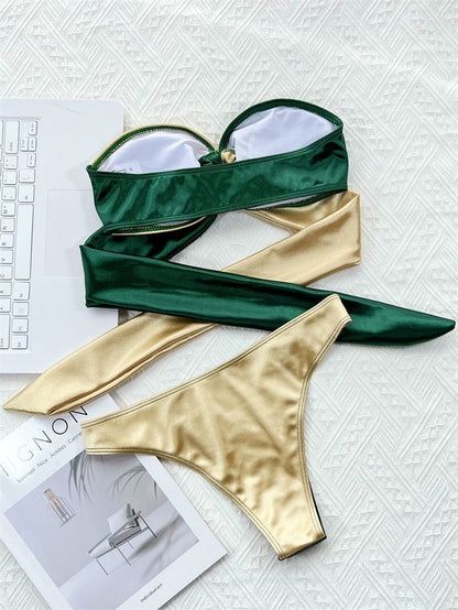 Vrouwelijke Strandbikini Chique Zomerzwemkleding