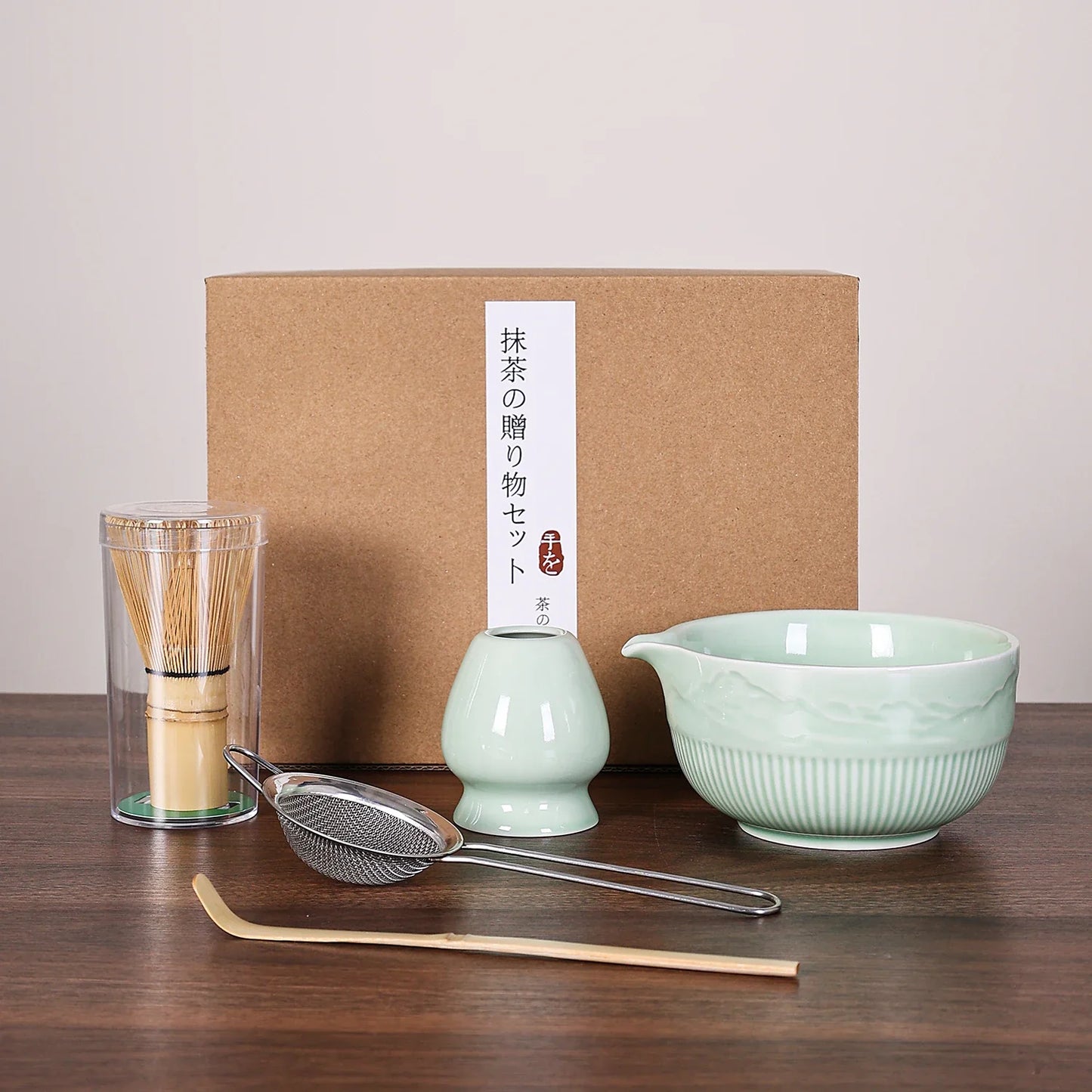 Complete matcha set voor thuisgebruik met accessoires