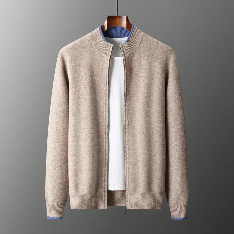 Heren Vest van Kasjmiermix, Zachte Warme Coat
