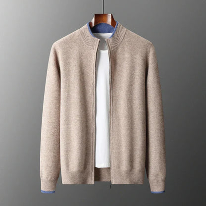 Heren Vest van Kasjmiermix, Zachte Warme Coat