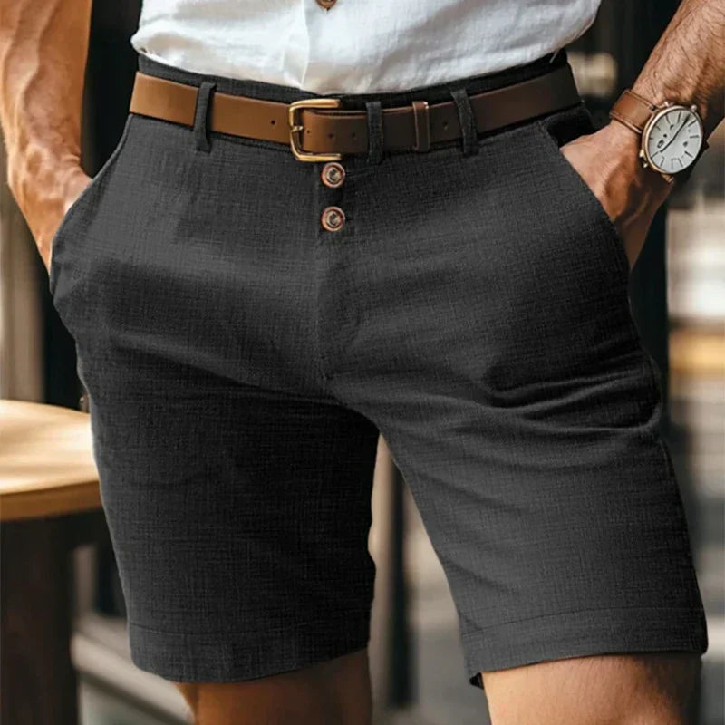 Heren Zomershorts Slim Fit Ademend Vintage Stijl
