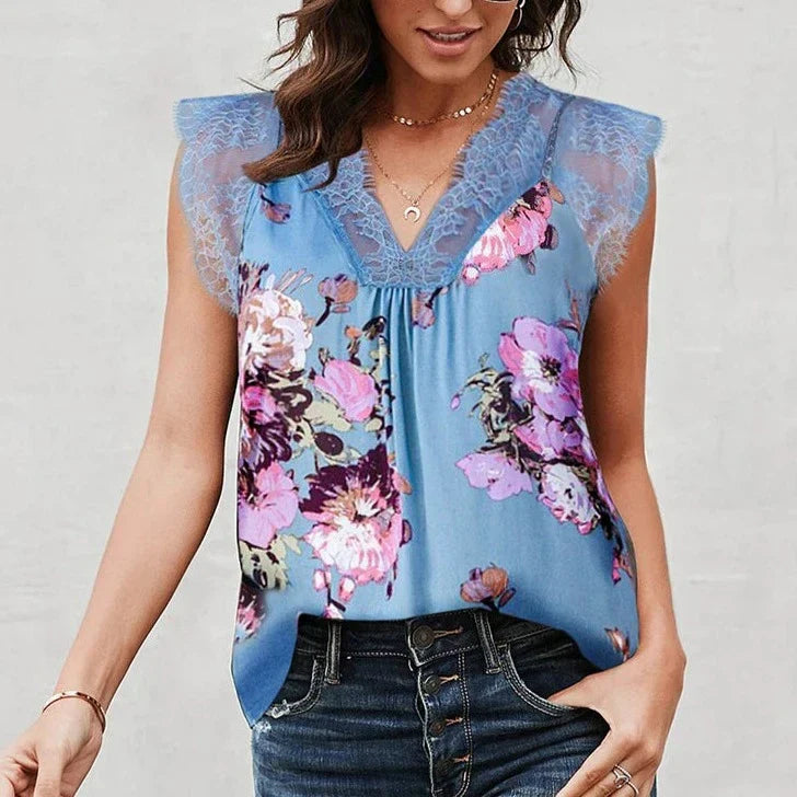 Mouwloze Top voor Vrouw Zomerse Jurk