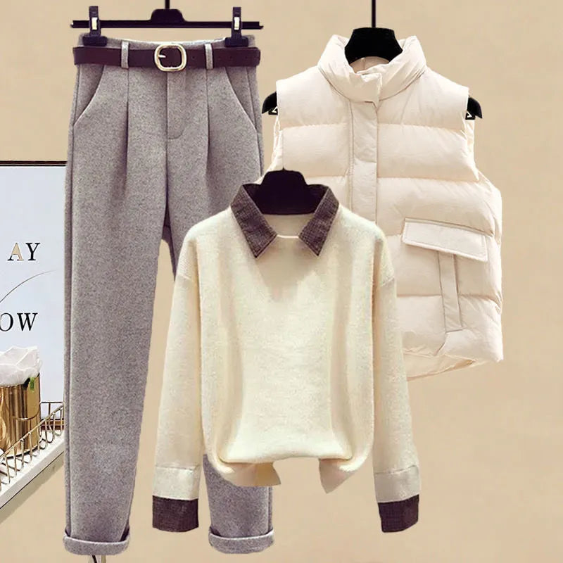Dames Driedelige Set Elegante Kleding