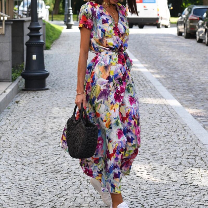 Anna – Dames Jurk met Bloemenprint voor Lente/Zomer