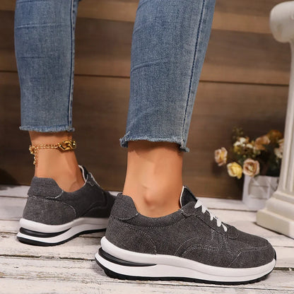 Orthopedische Sneakers Met Platformzool Comfortabel Denim