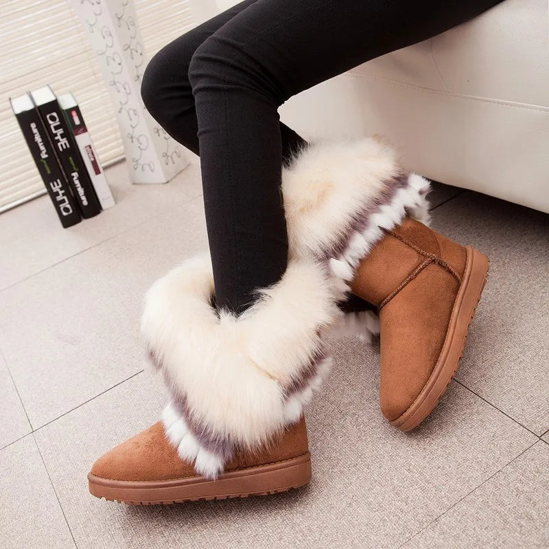 Warmte Bontlaarzen voor Vrouwen Winter