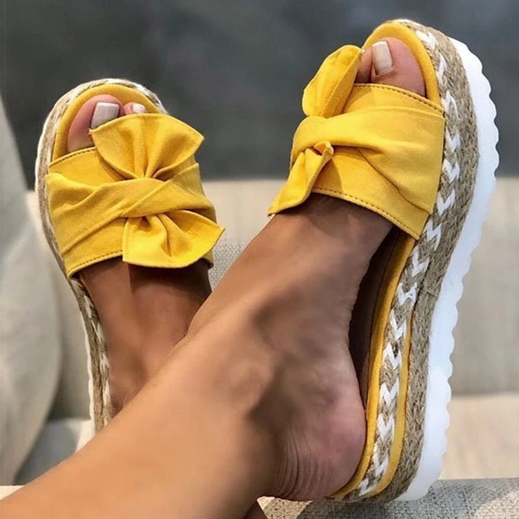 Sandalen met Strik voor Vrouw Zomer