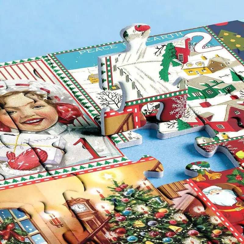 Kerstpuzzel Adventskalender 24 Dagen