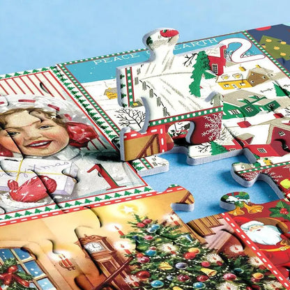 Kerstpuzzel Adventskalender 24 Dagen