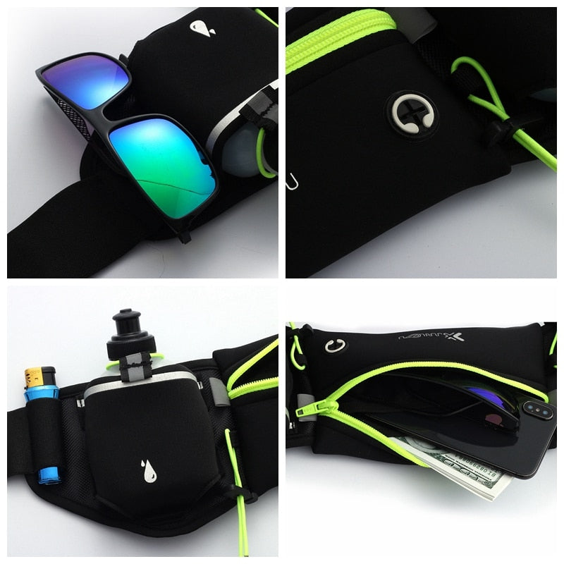 Hardloop Riem met Fles en Telefoonhouder