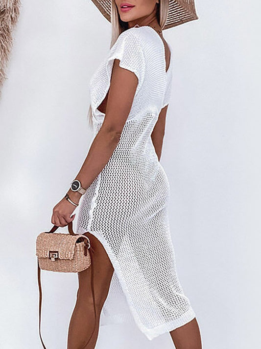 Gehaakte Strandcover-up Zomerjurk Licht Gewicht - Mode Vibes