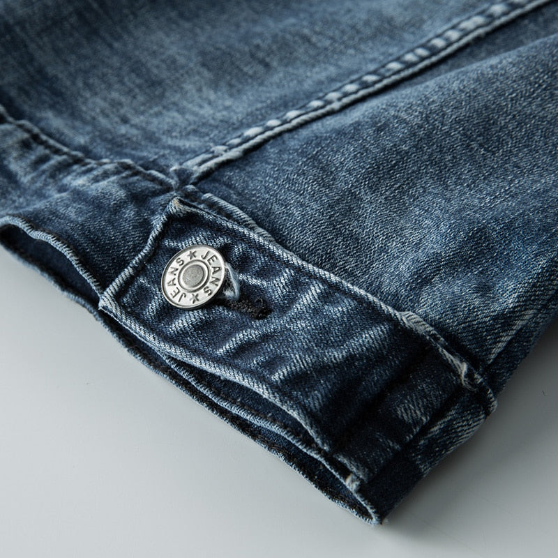 Heren Denim Jas Classic Viggo Blauw