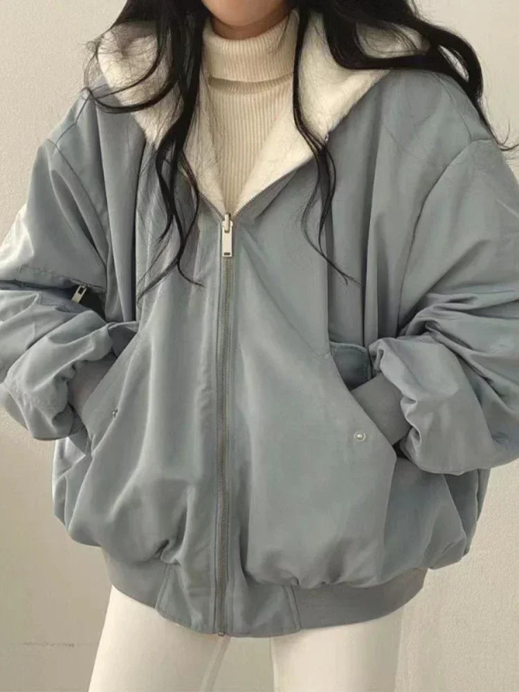 Noa | Dames Oversized Winterjas met Capuchon | Zwart