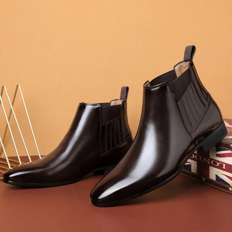 Luxe Chelsea Boots voor Heren Glanzend Leer
