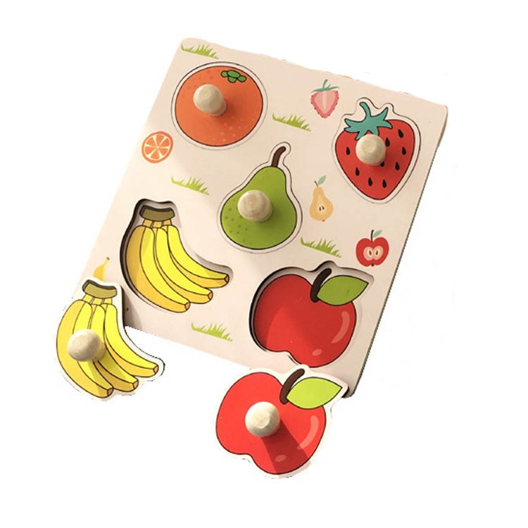 Houten Kinderpuzzle Leerdoel Speelgoed voor Oog-Handcoördinatie - Mode Vibes
