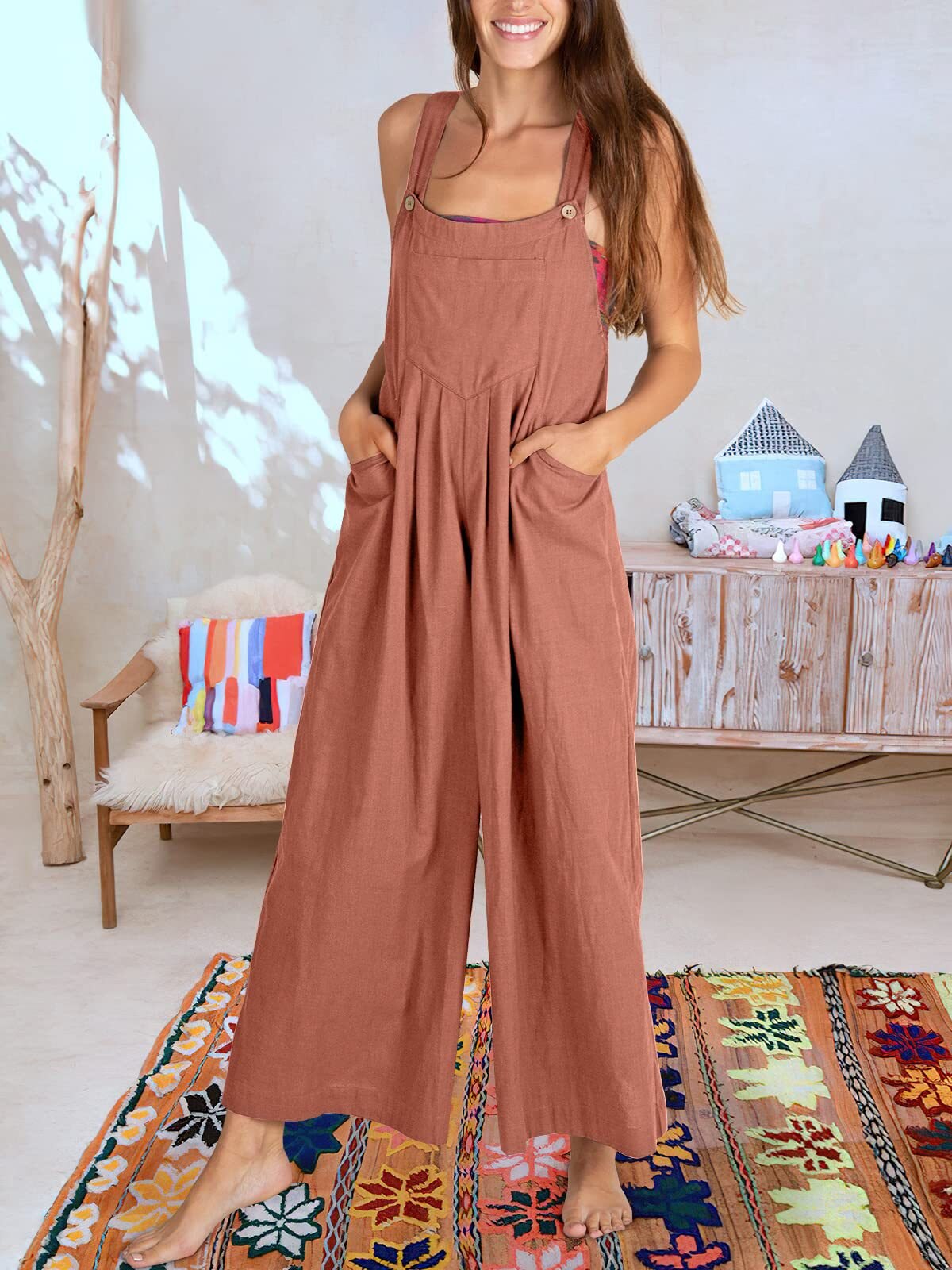 Mouwloze Jumpsuit Dames Zomerkleding