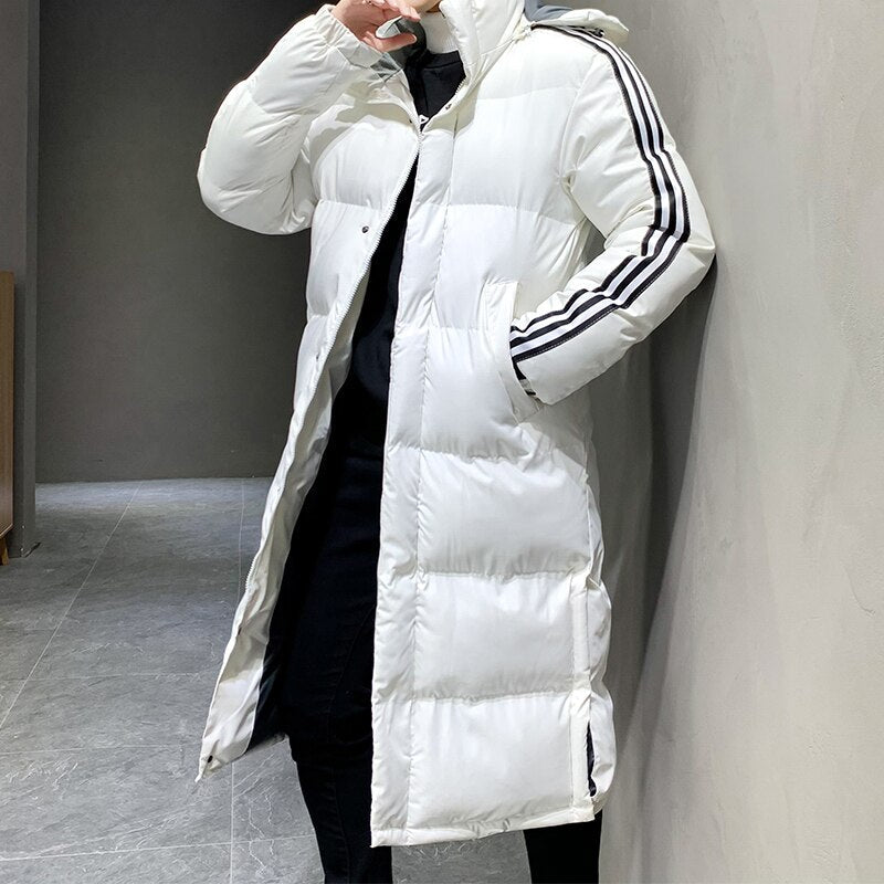 Calvin Winterjas Lange Capuchonjas Warm en Waterdicht