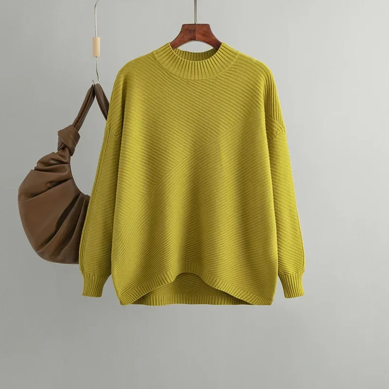 Gebreide Vintage Trui voor Vrouwen - Mode Vibes