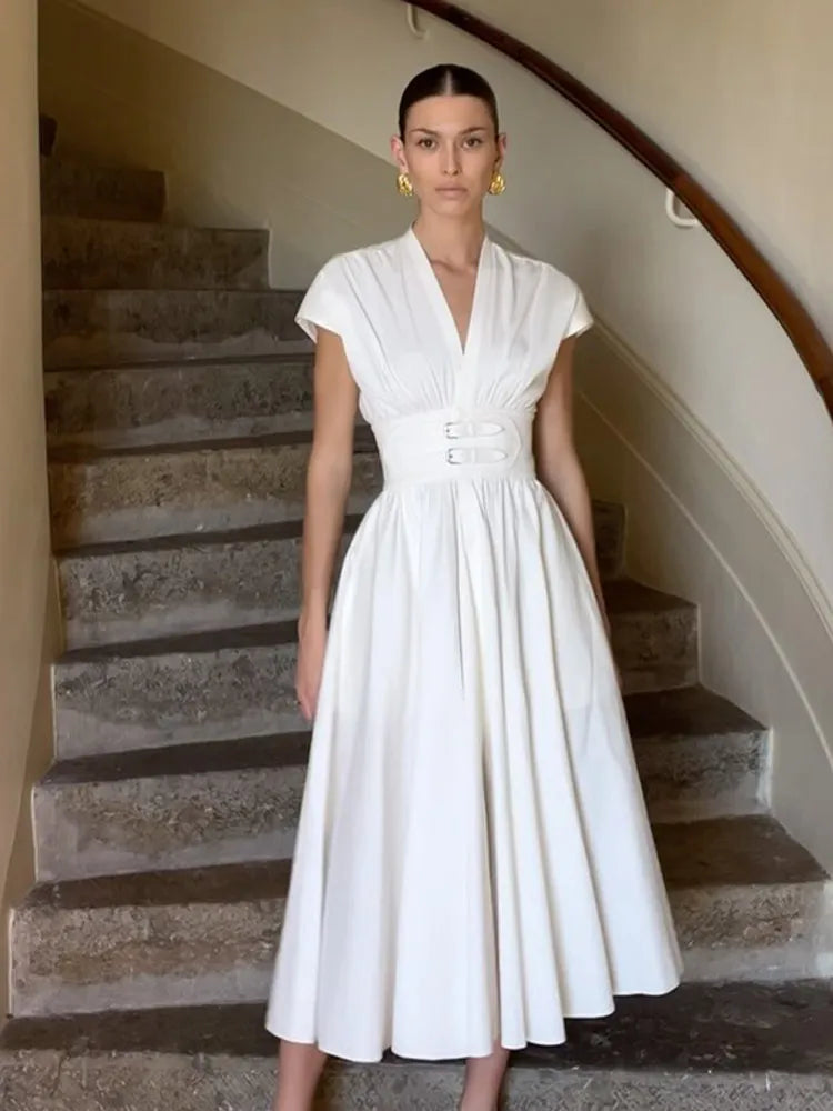 ElegantGlow Witte Partyjurk
