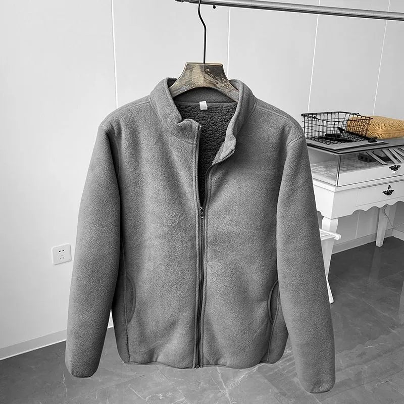 Fleece Jas Opstaande Kraag Zacht en Warm