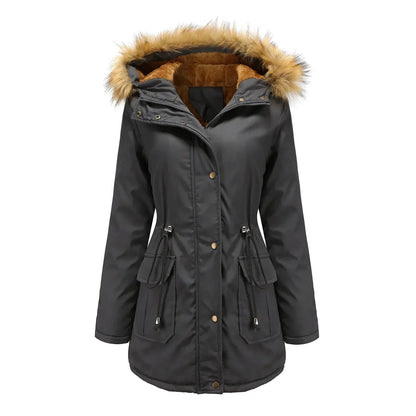 Lange Parka met Kunstbont Warm en Waterdicht